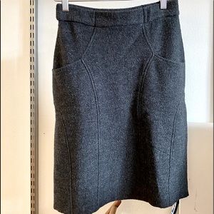 Anthropologie Sparrow Wool Skirt